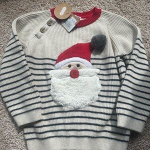 *NEW* Mud Pie Christmas Sweater | Classic Santa | 2-3T‎ |